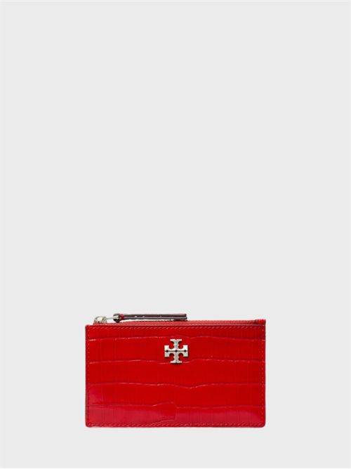 Portacarte in pelle con rilievo coccodrillo TORY BURCH | 174546600